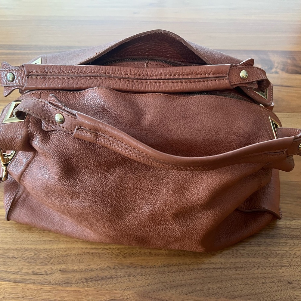 Sandro Tan Leather Shoulder Bag, Gently Worn, Great Look, Super Soft - Picture 3 of 9
